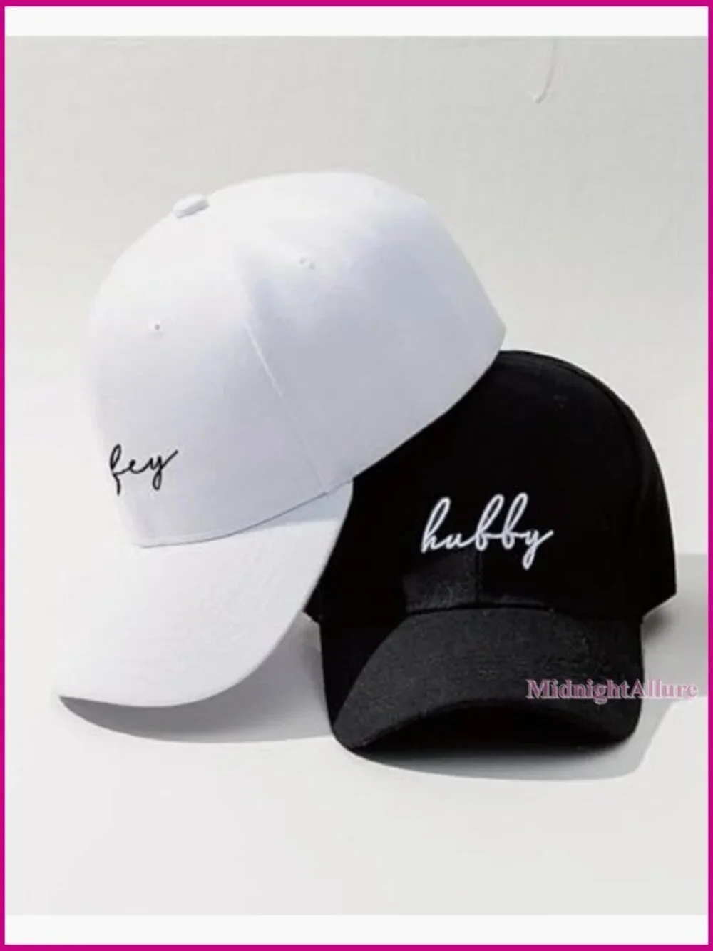 Matching Mr & Mrs Couples Baseball Cap Set Wedding Anniversary Gift
